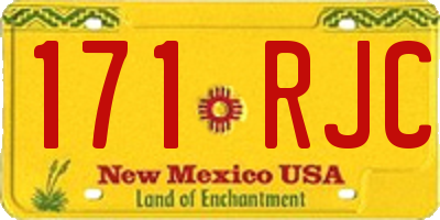 NM license plate 171RJC