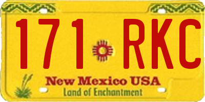 NM license plate 171RKC