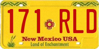 NM license plate 171RLD
