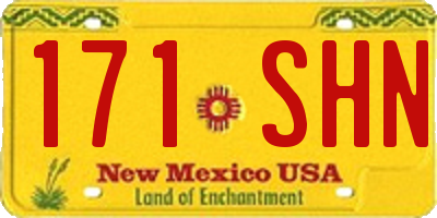 NM license plate 171SHN