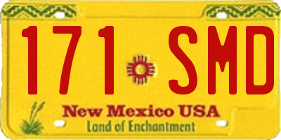 NM license plate 171SMD