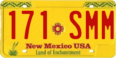NM license plate 171SMM