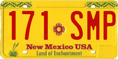 NM license plate 171SMP
