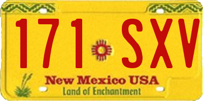 NM license plate 171SXV