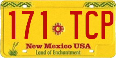 NM license plate 171TCP