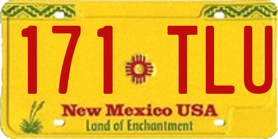 NM license plate 171TLU