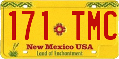 NM license plate 171TMC