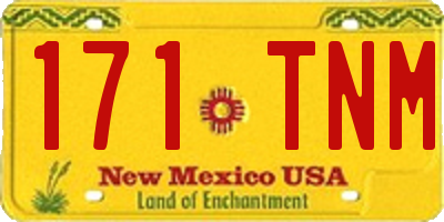 NM license plate 171TNM