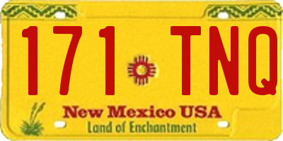 NM license plate 171TNQ