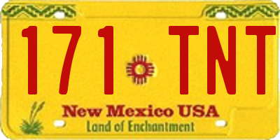NM license plate 171TNT