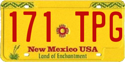 NM license plate 171TPG