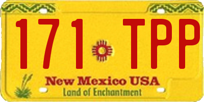 NM license plate 171TPP