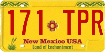 NM license plate 171TPR