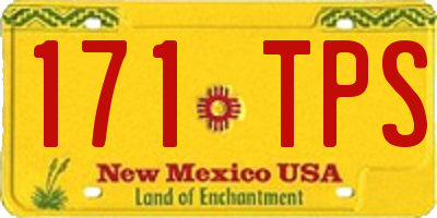NM license plate 171TPS