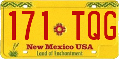 NM license plate 171TQG
