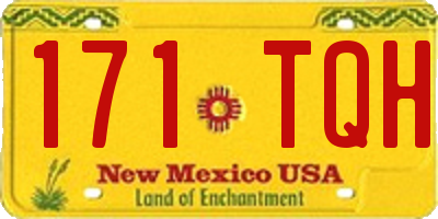 NM license plate 171TQH
