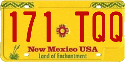 NM license plate 171TQQ