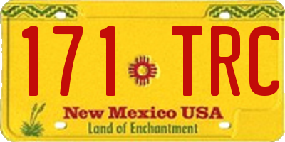 NM license plate 171TRC