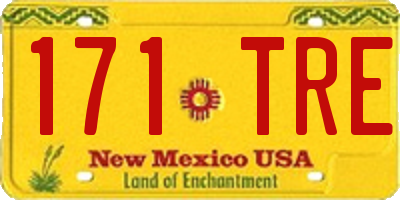 NM license plate 171TRE