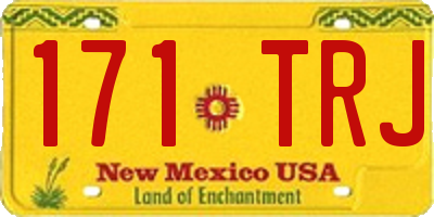 NM license plate 171TRJ