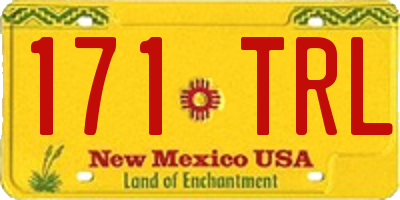 NM license plate 171TRL
