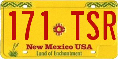 NM license plate 171TSR