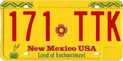 NM license plate 171TTK