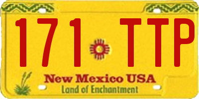 NM license plate 171TTP