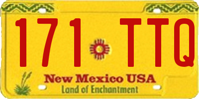 NM license plate 171TTQ