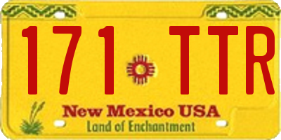 NM license plate 171TTR