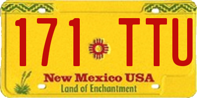 NM license plate 171TTU