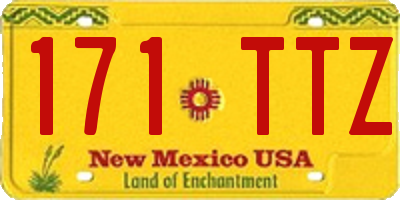 NM license plate 171TTZ