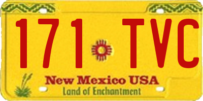 NM license plate 171TVC