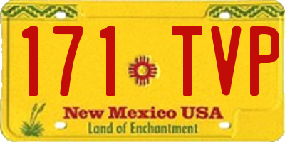 NM license plate 171TVP