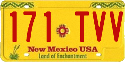 NM license plate 171TVV