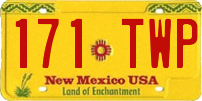 NM license plate 171TWP