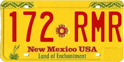 NM license plate 172RMR