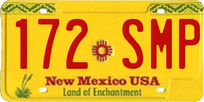 NM license plate 172SMP