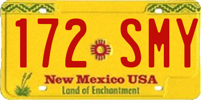 NM license plate 172SMY