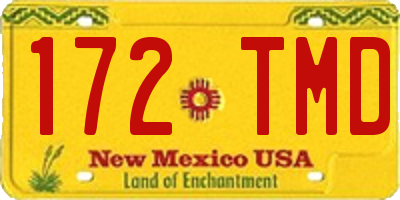 NM license plate 172TMD