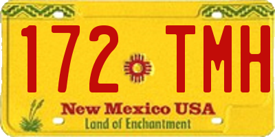 NM license plate 172TMH