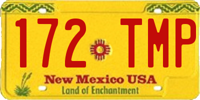 NM license plate 172TMP