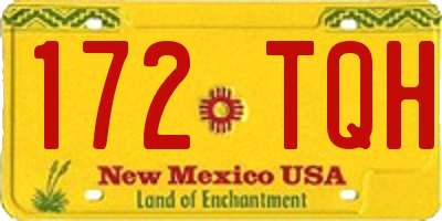 NM license plate 172TQH
