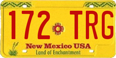 NM license plate 172TRG