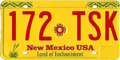 NM license plate 172TSK