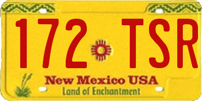 NM license plate 172TSR