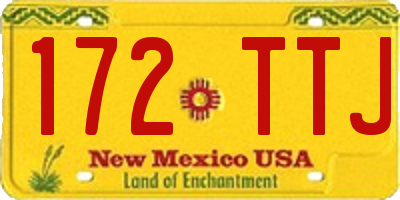 NM license plate 172TTJ