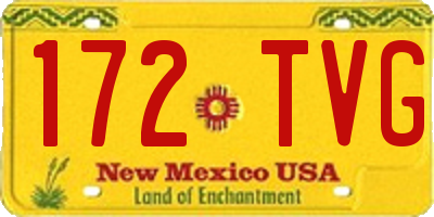 NM license plate 172TVG