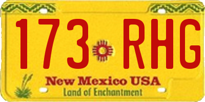 NM license plate 173RHG