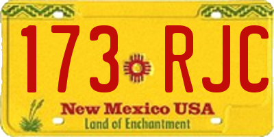 NM license plate 173RJC